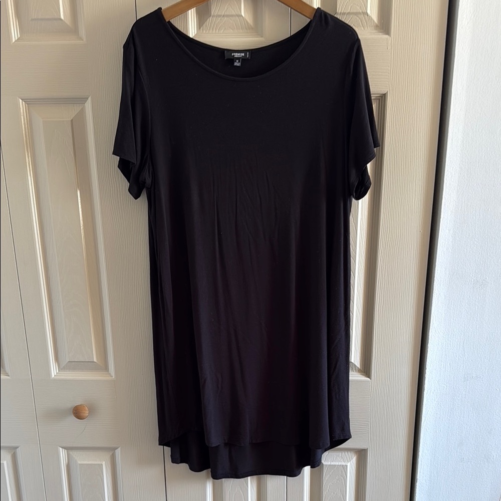 Premise Black Relaxed Tunic Dress